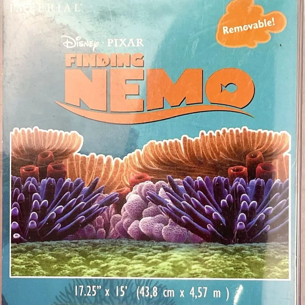 Disney Pixar Finding Nemo Removable 17.25” Pre-Pasted Border & Stickers New